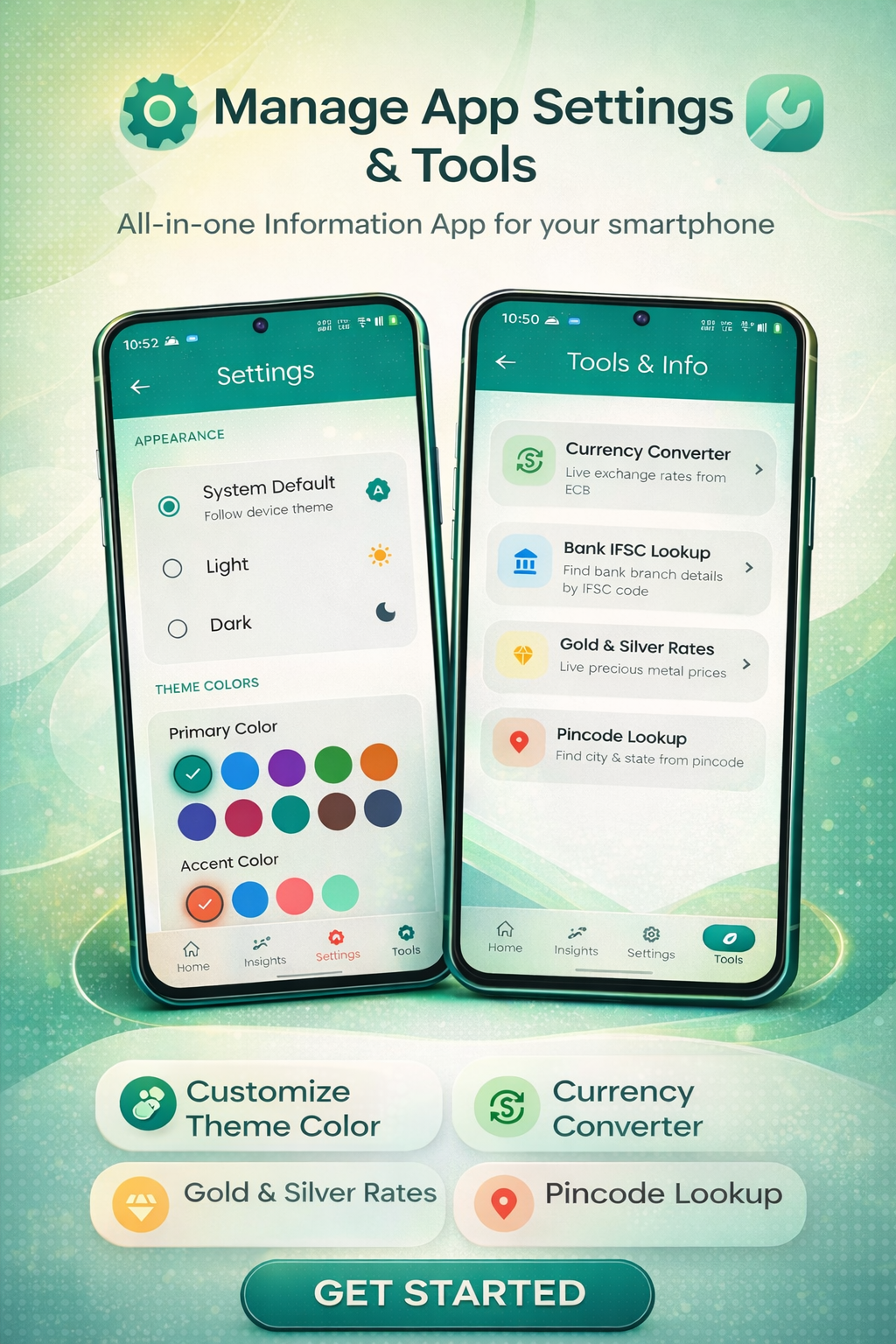 Settings & tools